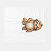 Couverture Polaire T-shirt Essential de Slothster Halloween (Devant (Horizontal))