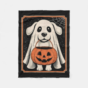 Couverture Polaire T-shirt Halloween chien fantôme drôle Halloween Ch