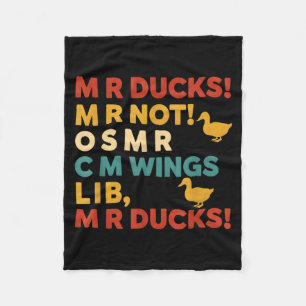 Couverture Polaire T-shirt humour de chasse drôle pour canards M R