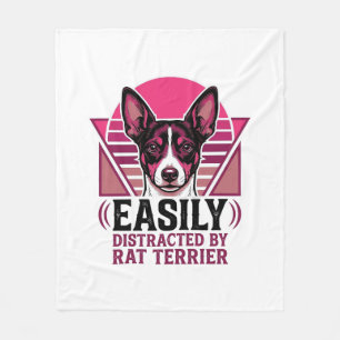 Couverture Polaire T-shirt pour chien Rat Terrier Vintage facilement