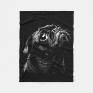 Couverture Polaire T-shirt pour maman et papa de chien drôle et migno