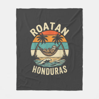 Couverture Polaire T-Shirt Roatan Honduras Paresseux