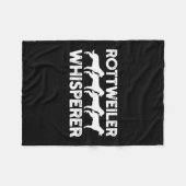 Couverture Polaire T-shirt Rottweiler (Devant (Horizontal))
