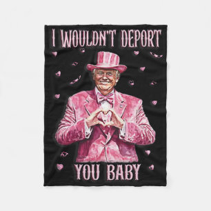 Couverture Polaire T-shirt Trump pour la Saint-Valentin Je ne vous ex