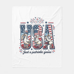 Couverture Polaire T-shirt vintage Fête nationale du 4 juillet USA Oi