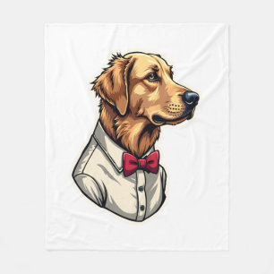 Couverture Polaire T-shirt vintage patriotique pour chien Retriever d