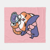 Couverture Polaire Tabby Witch Brew – Cute Halloween Cat Design (Devant (Horizontal))