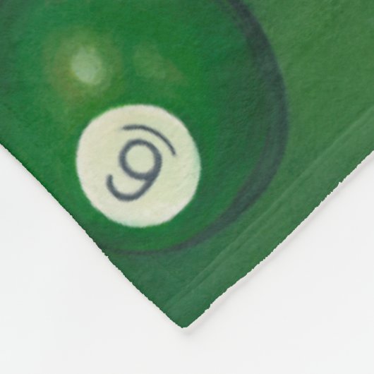 Couverture Polaire Table de billard Lifelike avec boules et craie (Coin)