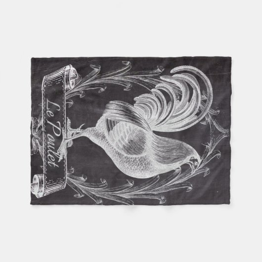 Couverture Polaire tableau chic rustique (Devant (Horizontal))