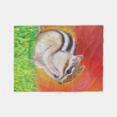 Couverture Polaire Tableau Chipmunk (Devant (Horizontal))