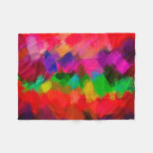 Couverture Polaire Tableau coloré Abstrait #3 (Devant (Horizontal))