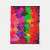 Couverture Polaire Tableau coloré Abstrait #3 (Devant)