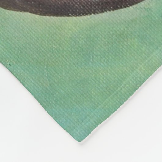 Couverture Polaire Tableau de la loutre de rivière joueuse (Coin)