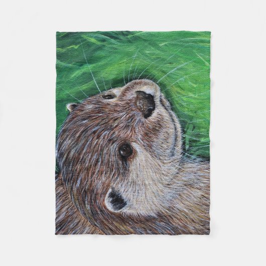 Couverture Polaire Tableau de Little River Otter (Devant)