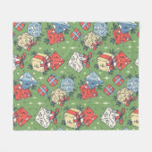 COUVERTURE POLAIRE TABLEAU DE NOËL JEU DICE MOTIF (Devant (Horizontal))