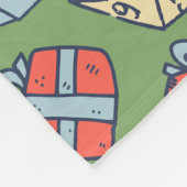 COUVERTURE POLAIRE TABLEAU DE NOËL JEU DICE MOTIF (Coin)