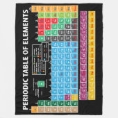 Couverture Polaire Tableau des éléments périodique (Devant)