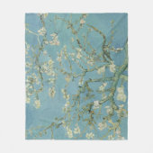 Couverture Polaire Tableau des fleurs d'amandes de Van Gogh (Devant)