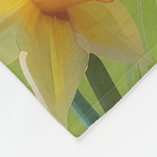 Couverture Polaire Tableau des fleurs de printemps de Bulldog (Coin)