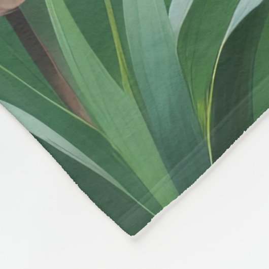 Couverture Polaire Tableau des fleurs de printemps de chien berger al (Coin)