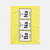 Couverture Polaire Tableau périodique de banane (Devant)