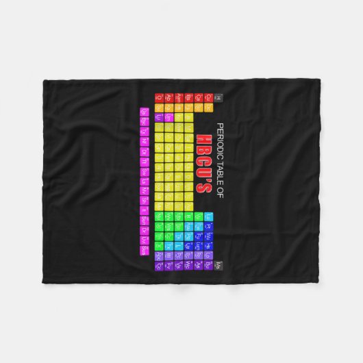 Couverture Polaire Tableau Périodique De Hbcus Blerd (Devant (Horizontal))