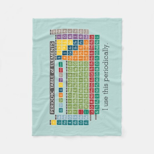 Couverture Polaire Tableau périodique des éléments (Devant)