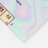 Couverture Polaire Tableau périodique des éléments, pastel iridescent (Coin)