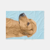 Couverture Polaire Tableau Rhodesian Ridgeback - Art Chien original (Devant (Horizontal))