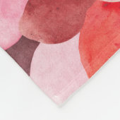 Couverture Polaire Tache Mélange : Rêve de textile rose-rouge. (Coin)