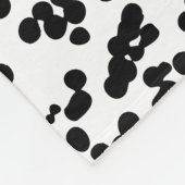 Couverture Polaire Taches dalmatiennes noires et blanches (Coin)