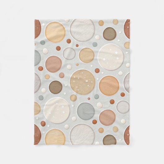 Couverture Polaire Taches neutres/cercles (Devant)