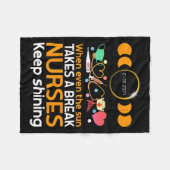 Couverture Polaire Tâches Quotidiennes Vs Total Éclipse Solaire Phase (Devant (Horizontal))