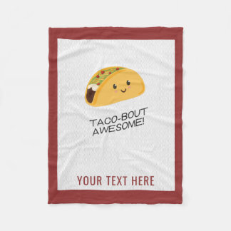 Couverture Polaire Taco-accès personnalisé par taco mignon de Kawaii