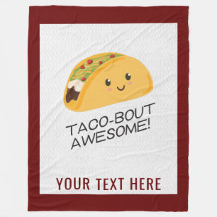 Couverture Polaire Taco-bout Awesome Kawaii Taco Blanket