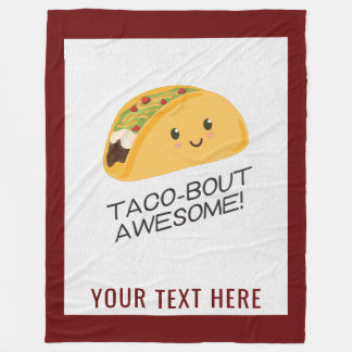 Couverture Polaire Taco-bout Awesome Kawaii Taco Blanket