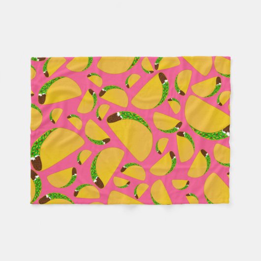 Couverture Polaire Tacos roses (Devant (Horizontal))