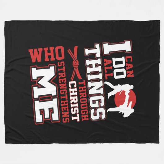 Couverture Polaire Taekwondo (Devant (Horizontal))