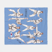 Couverture Polaire Taekwondo Arts martiaux coréens (Devant (Horizontal))