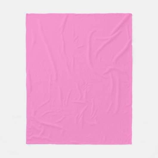 Couverture Polaire Taffy rose uni (Devant)
