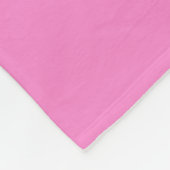 Couverture Polaire Taffy rose uni (Coin)