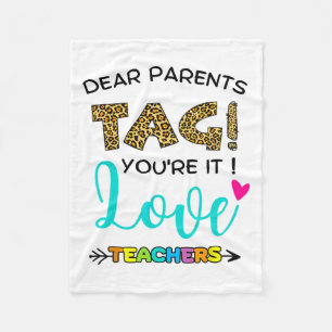 Couverture Polaire Tag You're It Love Teachers Dernier Day Of Sc