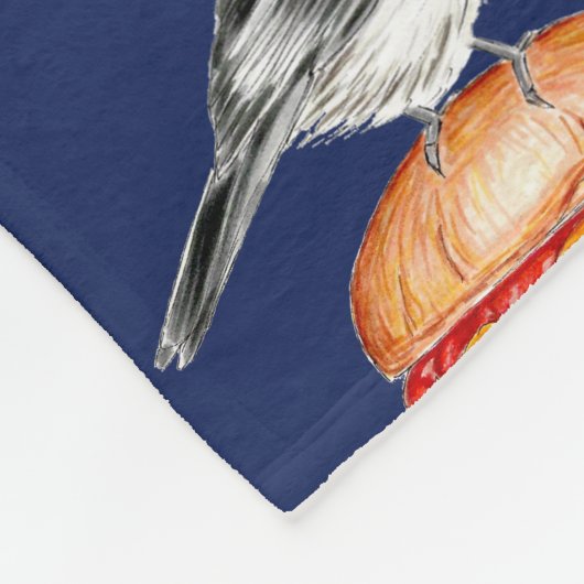 Couverture Polaire Tahoe Cheeseburger Bird Chickadee (Coin)