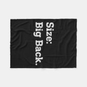 Couverture Polaire Taille Big Back Funny Sticker Sarcasm (Devant (Horizontal))