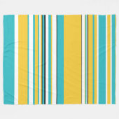 Couverture Polaire Tailles complexes - Turquoise et Jaune (Devant (Horizontal))