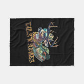 Couverture Polaire Tails N Scales Chasse amusante Père Day Amour Pêch (Devant (Horizontal))