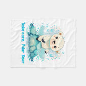 Couverture Polaire Take care, Polar Bear (Devant (Horizontal))
