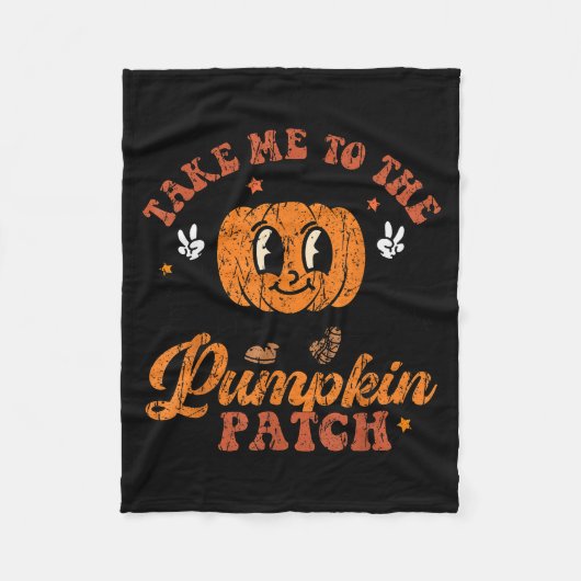 Couverture Polaire Take Me To The Pumpkin Patch Toddler Fall Pumpkin (Devant)