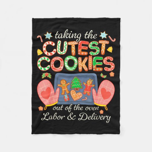 Couverture Polaire Taking The Cutest Cookies Out Of The Oven Labor An (Devant)