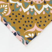 Couverture Polaire Talavera Indian : Patchwork, Ethnic Mosaic. (Coin)